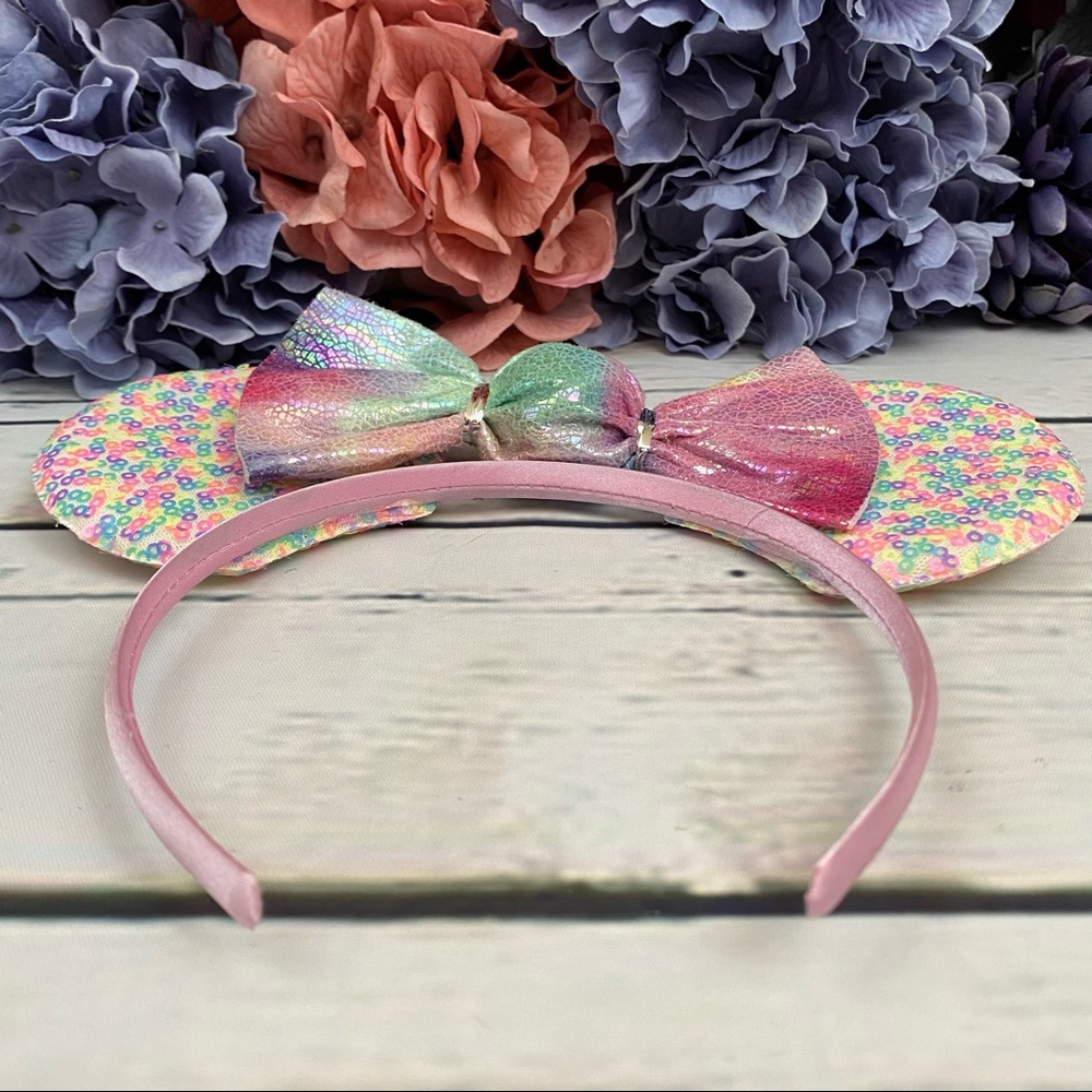 Minnie Mouse Confetti Sequin Headband & Candy Bow - Picture 8 of 13
